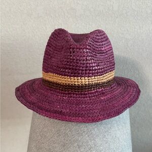 Betmar Plum Straw Hat